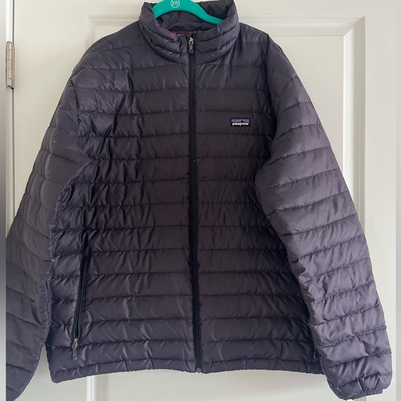 Patagonia Mens Purple Down Sweater Puff Jacket Size X-Large - Picture 3 of 14